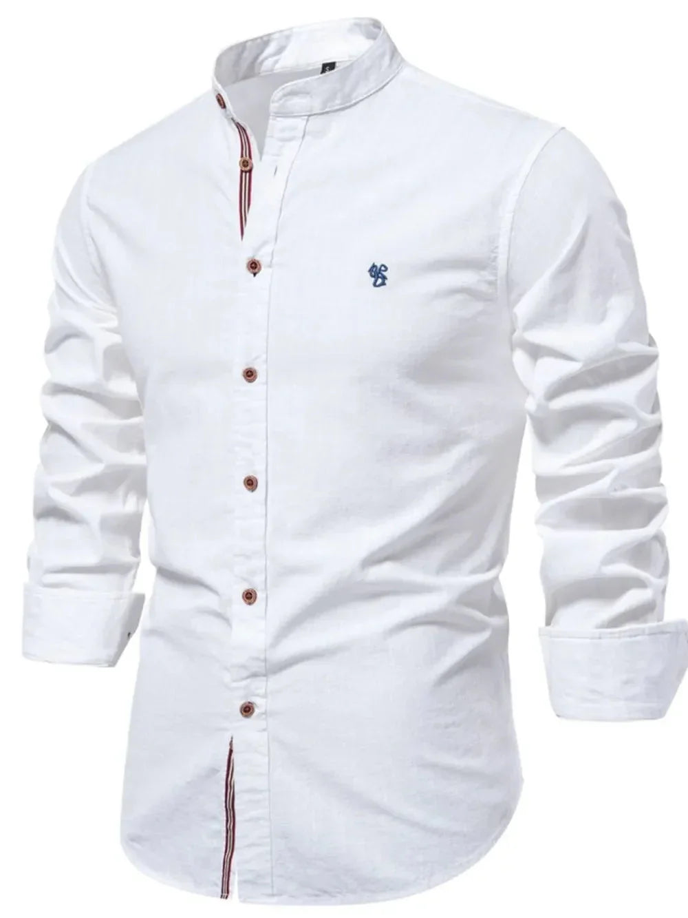 Men's Full Size Button Down Embroidered Shirt Plus Size eprolo