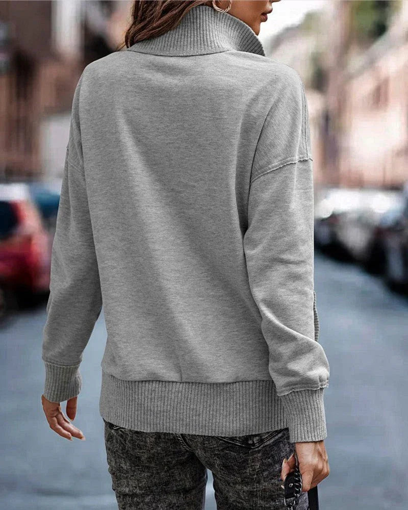 Long Sleeve Button Fashion Street Women's Sweater CJDROPSHIPPING