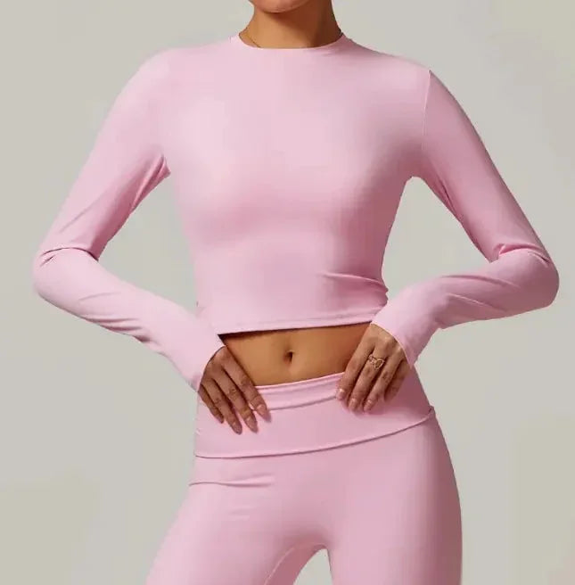 Slim Fit Long Sleeve Yoga Wear ZENDROP