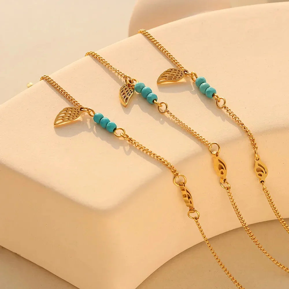 Titanium Steel Wing Shape Charm Anklet Bracelet eprolo