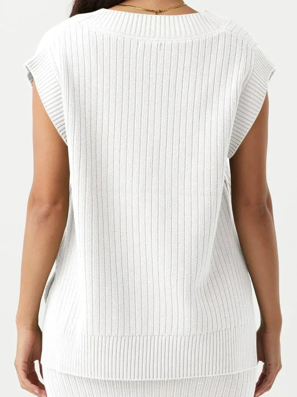 V-neck sleeveless casual loose pullover sweater vest eprolo
