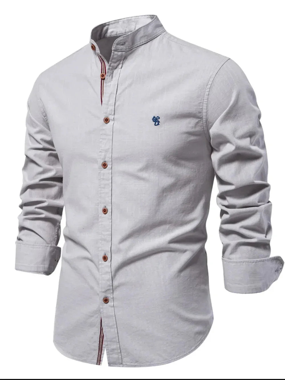 Men's Full Size Button Down Embroidered Shirt Plus Size eprolo