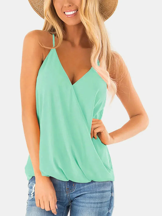 Surplice Spaghetti Strap Top eprolo