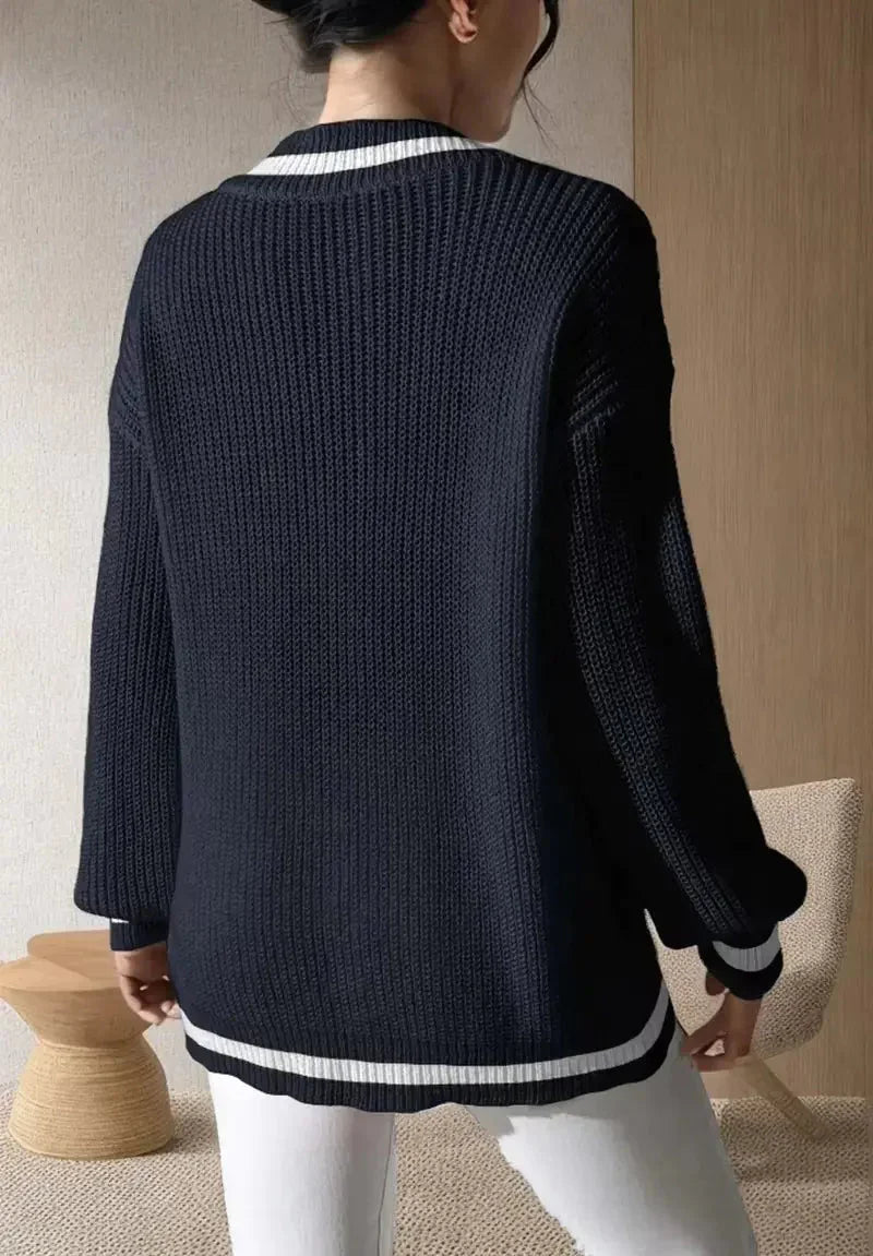 V-Neck Knitted Sweater Vest ZENDROP