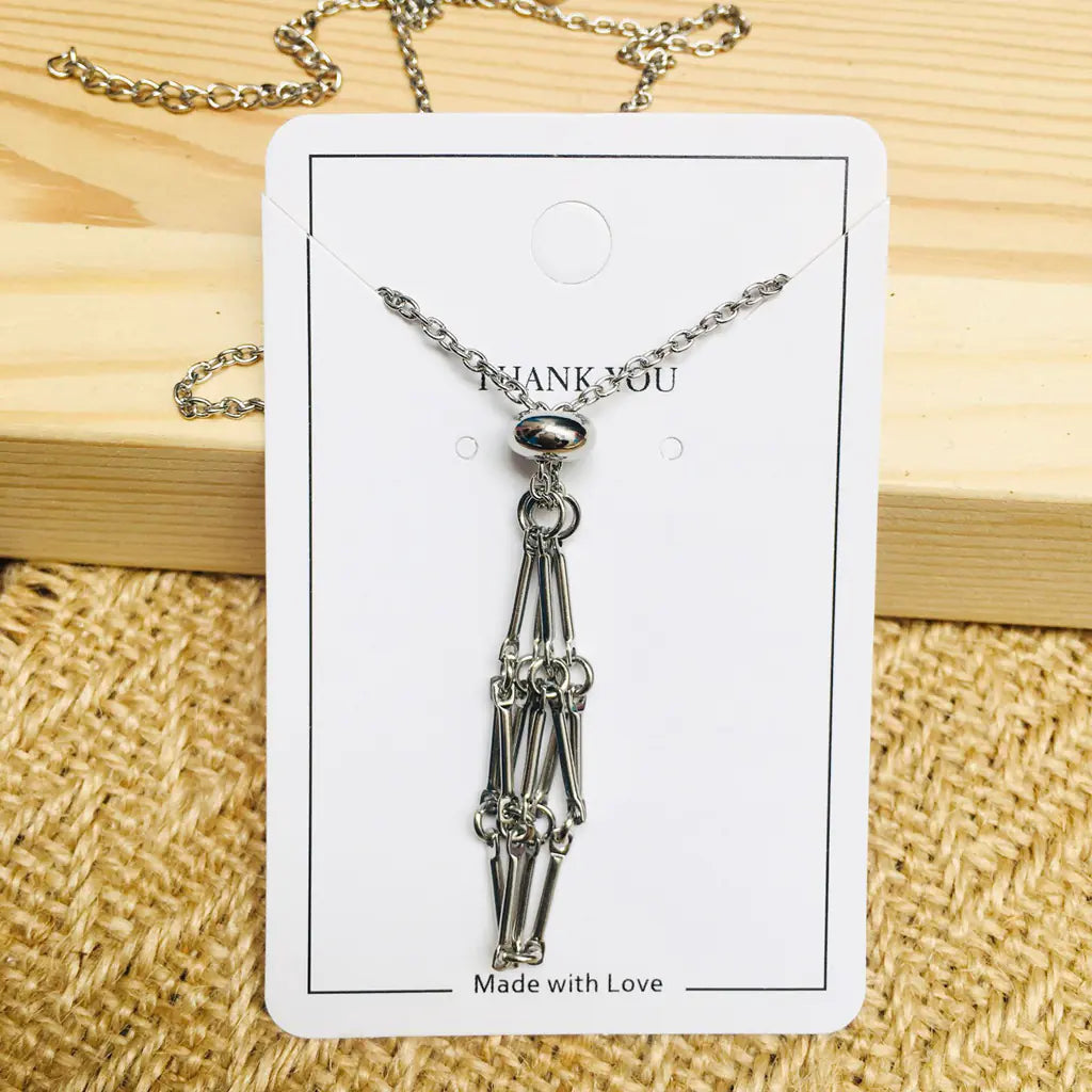 Crystal Raw Stone Pendant Necklace ZENDROP