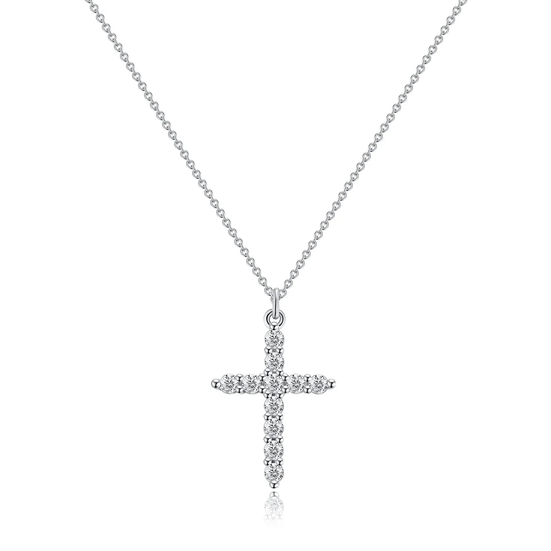 Rotatable Cross Crown Necklace ZENDROP