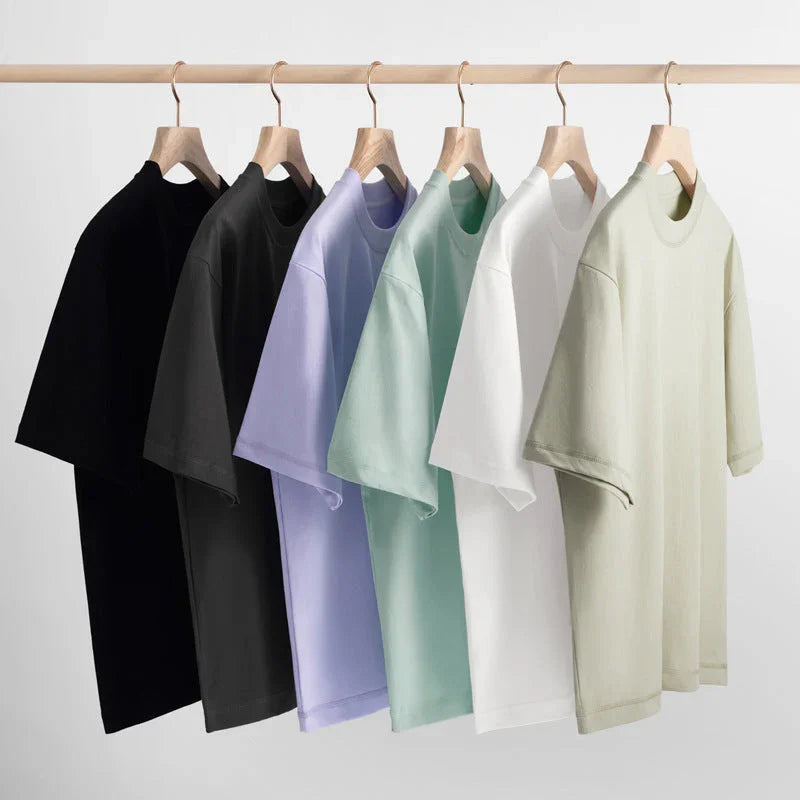 Ice cotton sunscreen cool t-shirt men's solid color breathable casual summer short-sleeved clothes