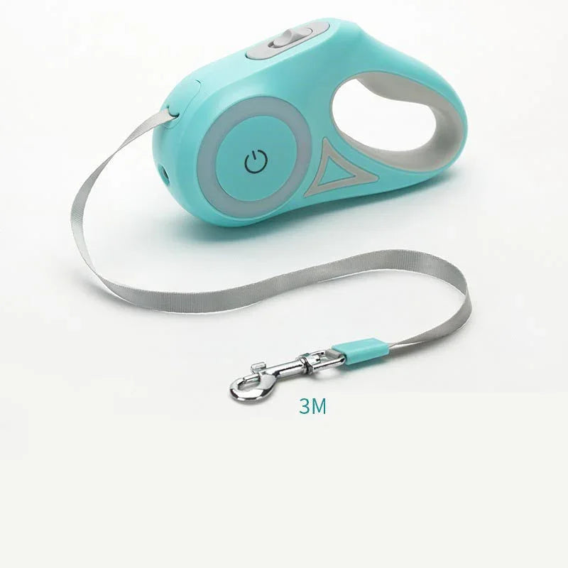 Dog Leash Retractable Leash And Dog Collar Spotlight Automatic Pet Dog Cat Traction Rope For Small Medium Dogs Pet Product CJDROPSHIPPING