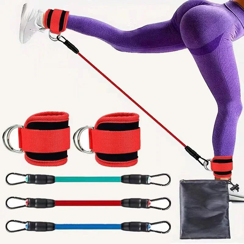 Ankle Strap Resistance Bands Hip Leg Strength Pull Rope Fitness Elastic Training Home Yoga Pilate Crossfit Workout Gym Equipment CJDROPSHIPPING