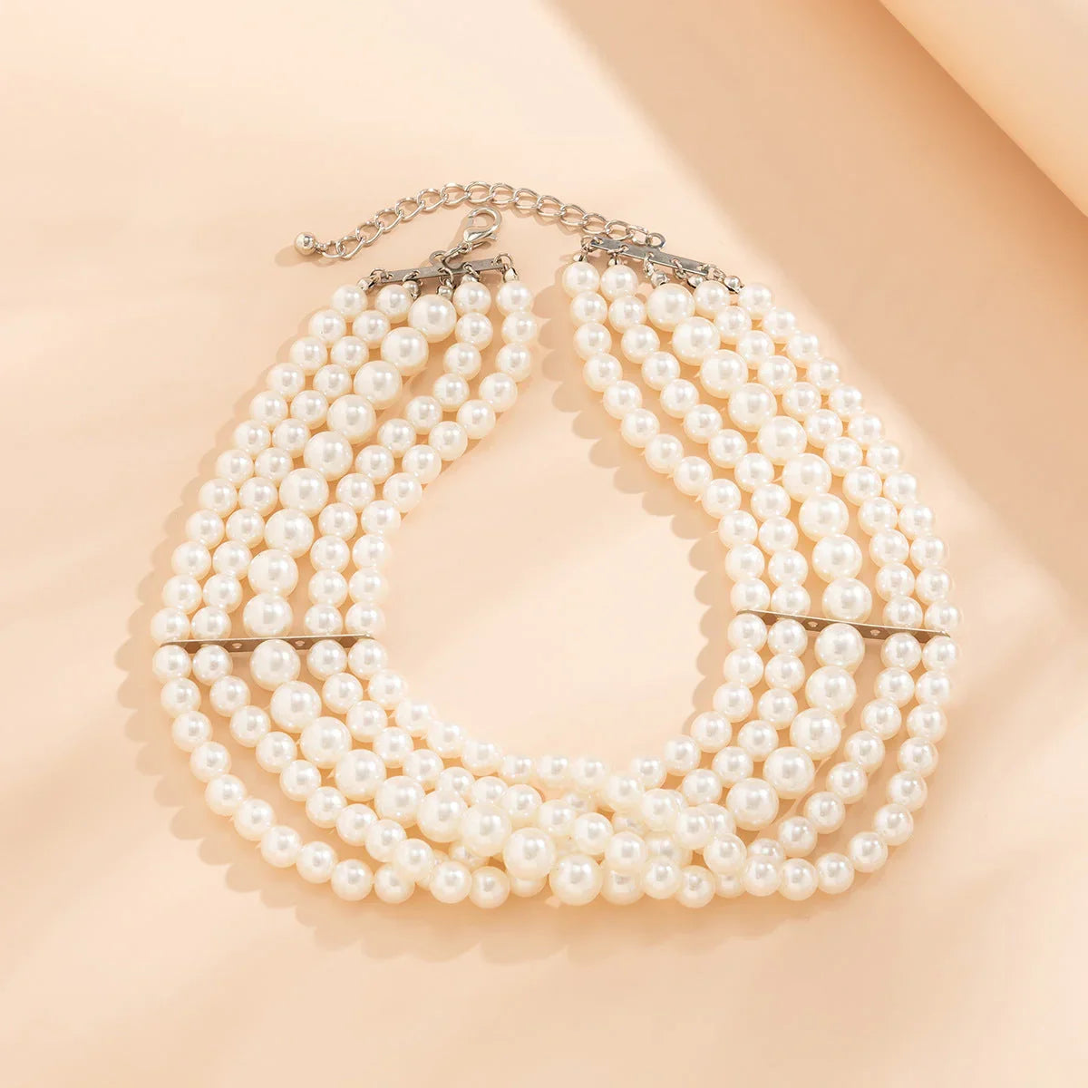 Popular Necklaces Handmade Multi layer Pearl Necklaces Neck Accessories Female Choker eprolo