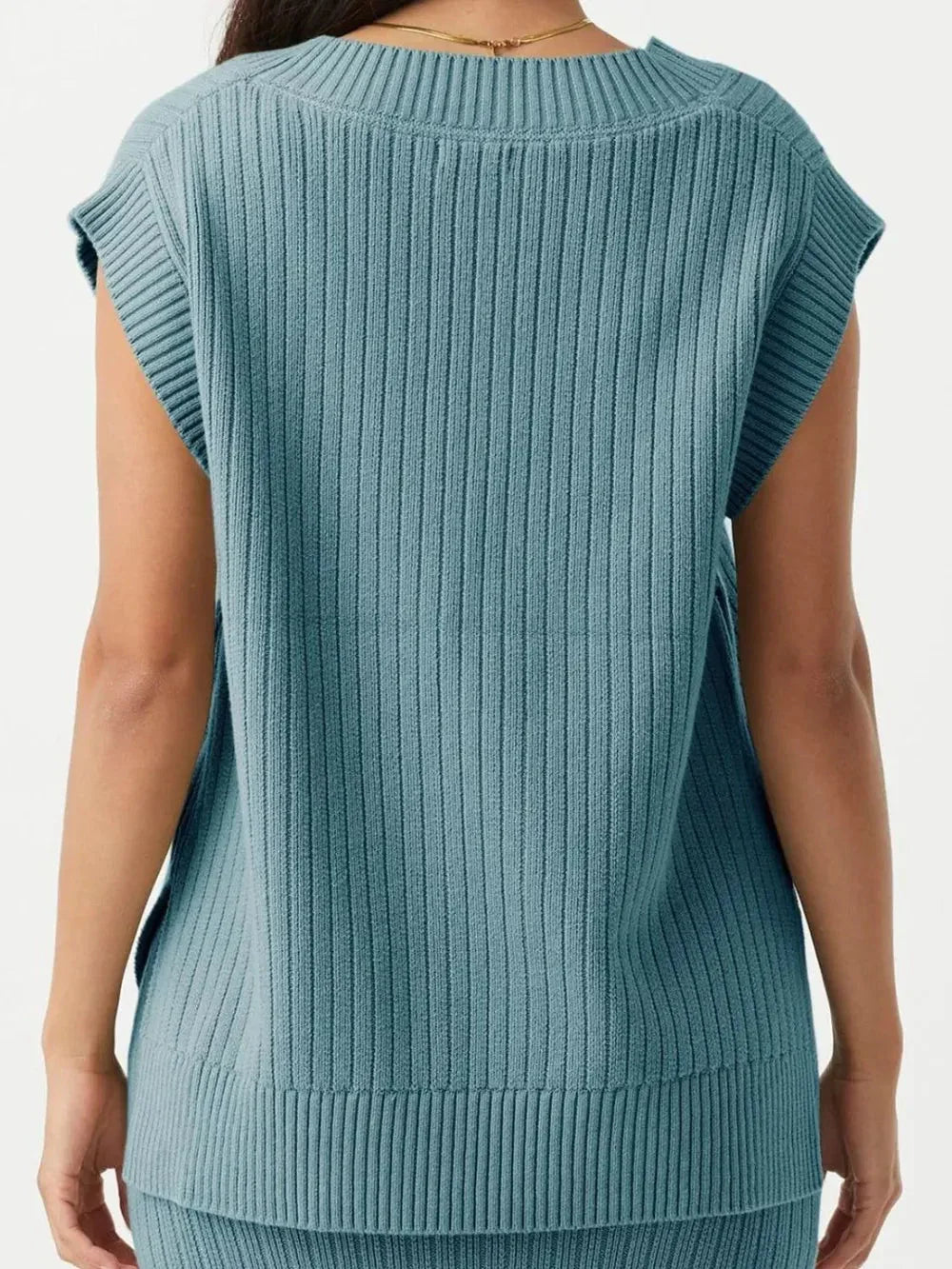 V-neck sleeveless casual loose pullover sweater vest eprolo