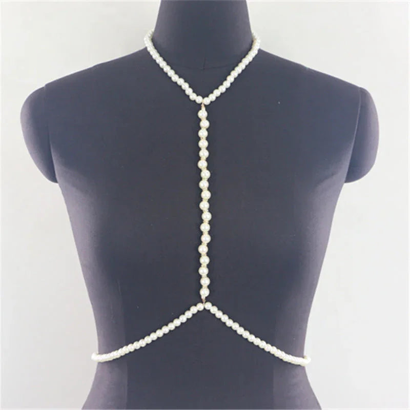 European and American accessories simple, fashionable, rough, pure white pearl chain necklaces, clothing accessories eprolo
