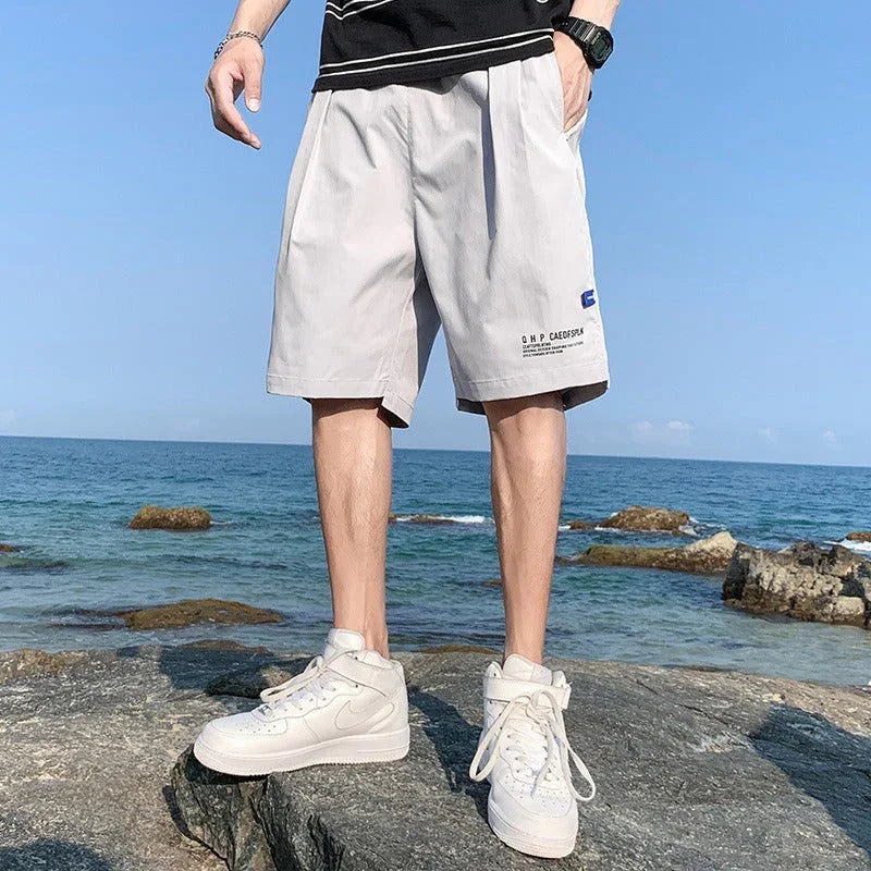 Ice Silk Shorts Mens Summer Thin Outwear Quick Drying Casual Pants Mens Five Point Trend Beach Basketball Sports Pants eprolo