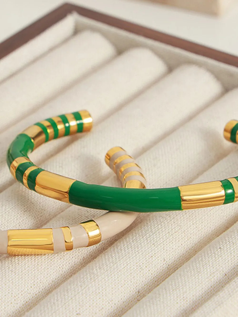Enamel Titanium Steel Cuff Bracelet eprolo