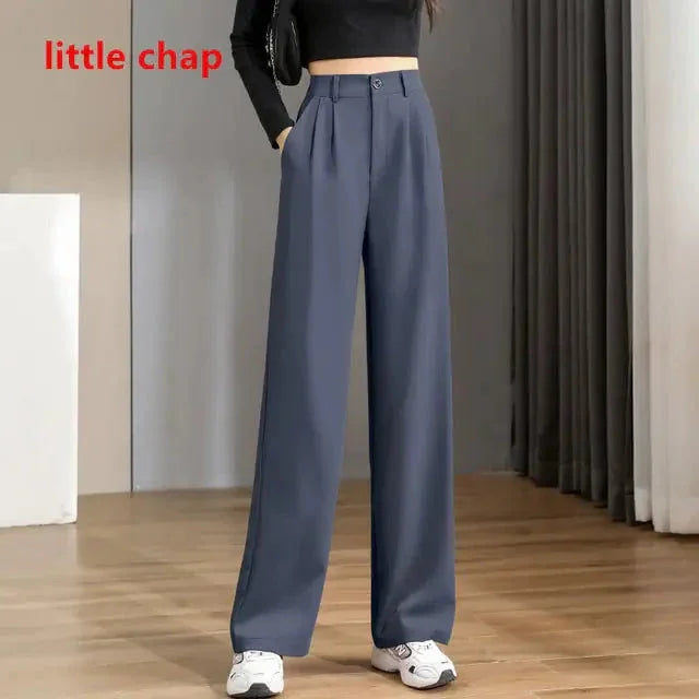 Women Chic Office Wear Straight Pants ZENDROP