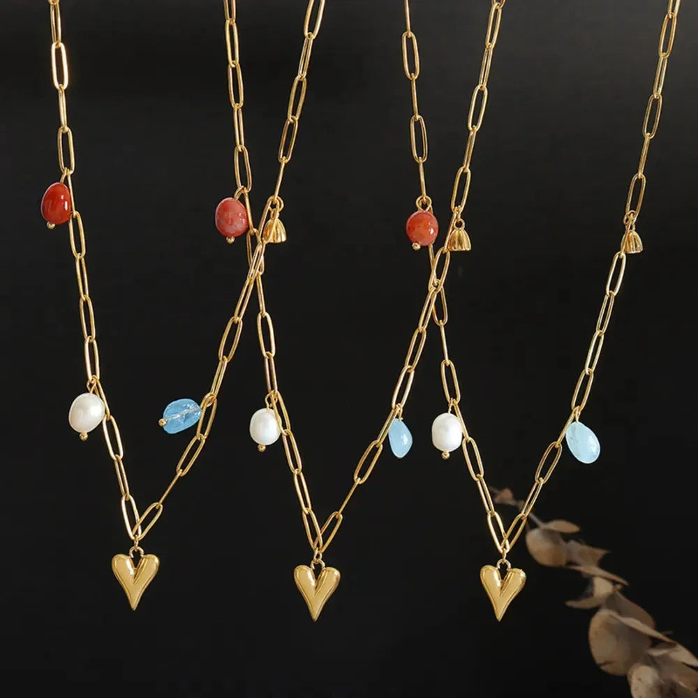 Titanium Steel Heart Pendant Necklace eprolo