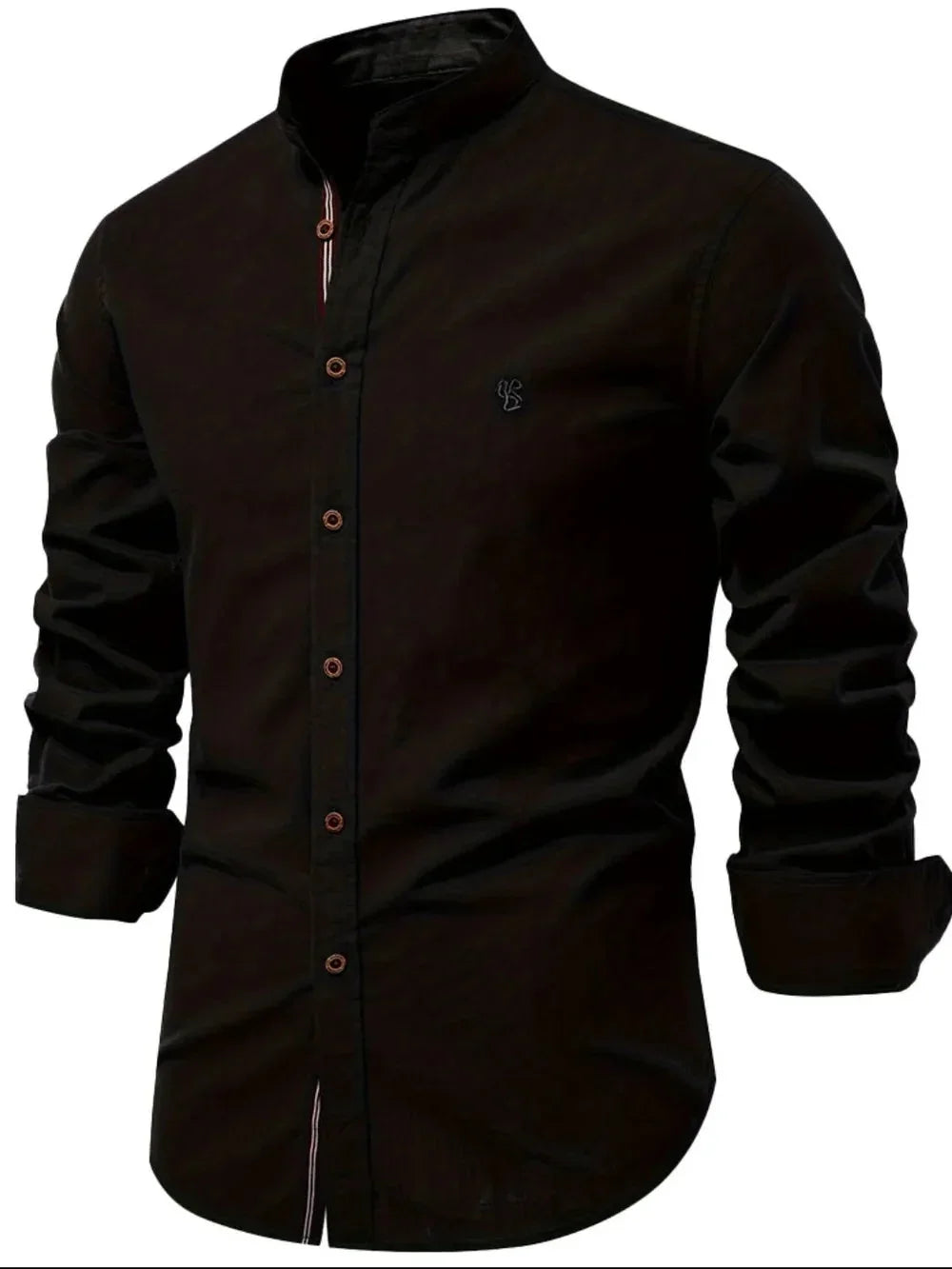 Men's Full Size Button Down Embroidered Shirt Plus Size eprolo