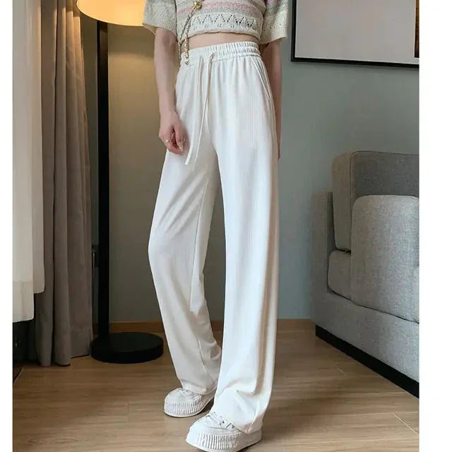 Women Chic Office Wear Straight Pants ZENDROP