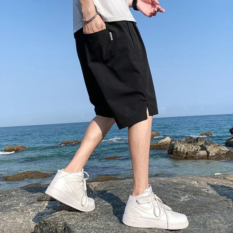 Ice Silk Shorts Mens Summer Thin Outwear Quick Drying Casual Pants Mens Five Point Trend Beach Basketball Sports Pants eprolo