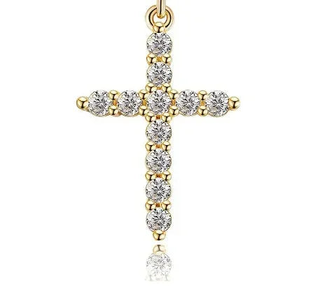 Rotatable Cross Crown Necklace ZENDROP