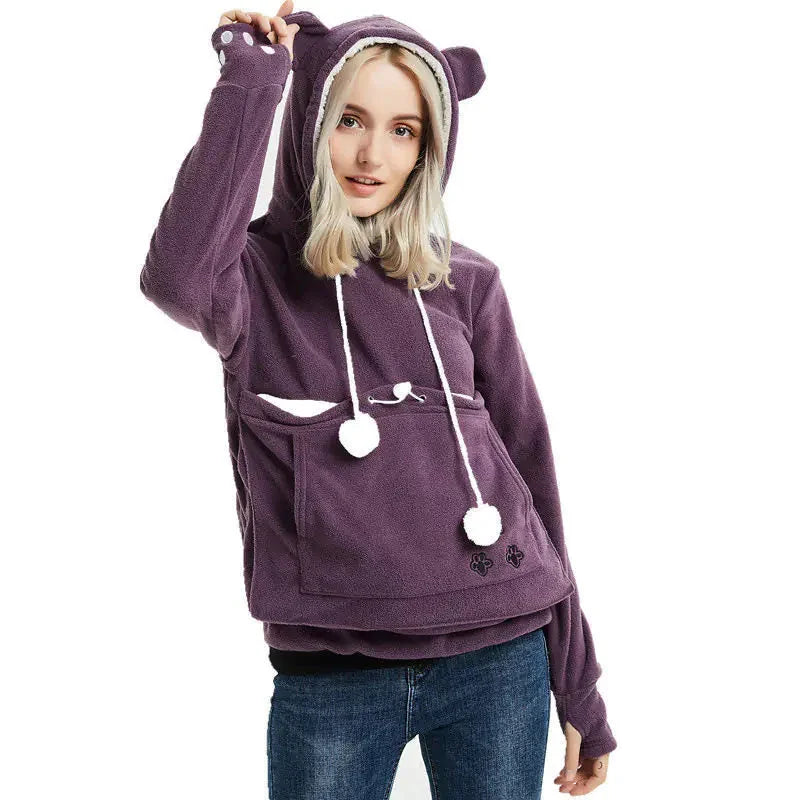 Pet-friendly Hooded Sweatshirt for Dogs and Cats lovers ZENDROP
