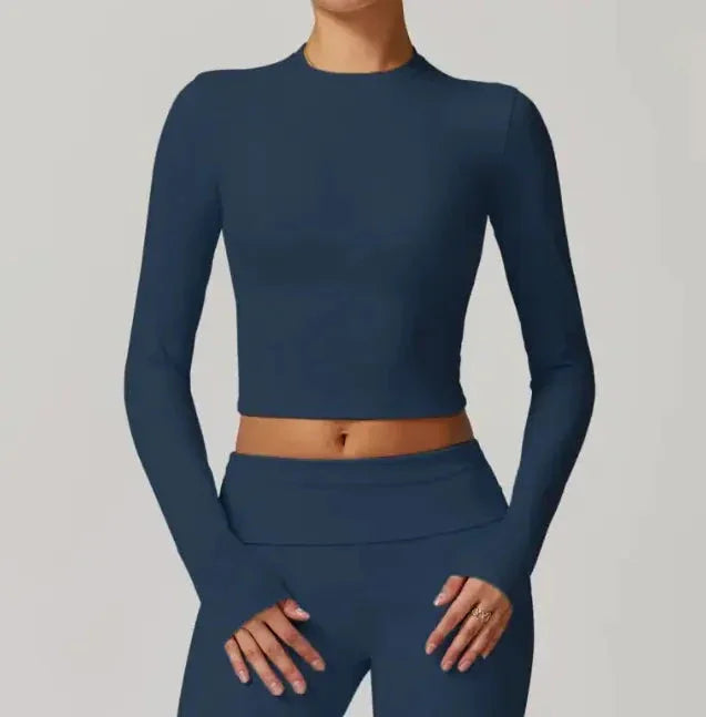 Slim Fit Long Sleeve Yoga Wear ZENDROP
