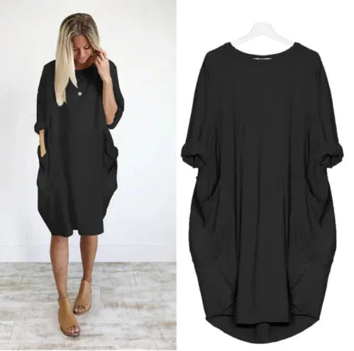 WOLFF Casual Comfort Long-Sleeve Dress ZENDROP