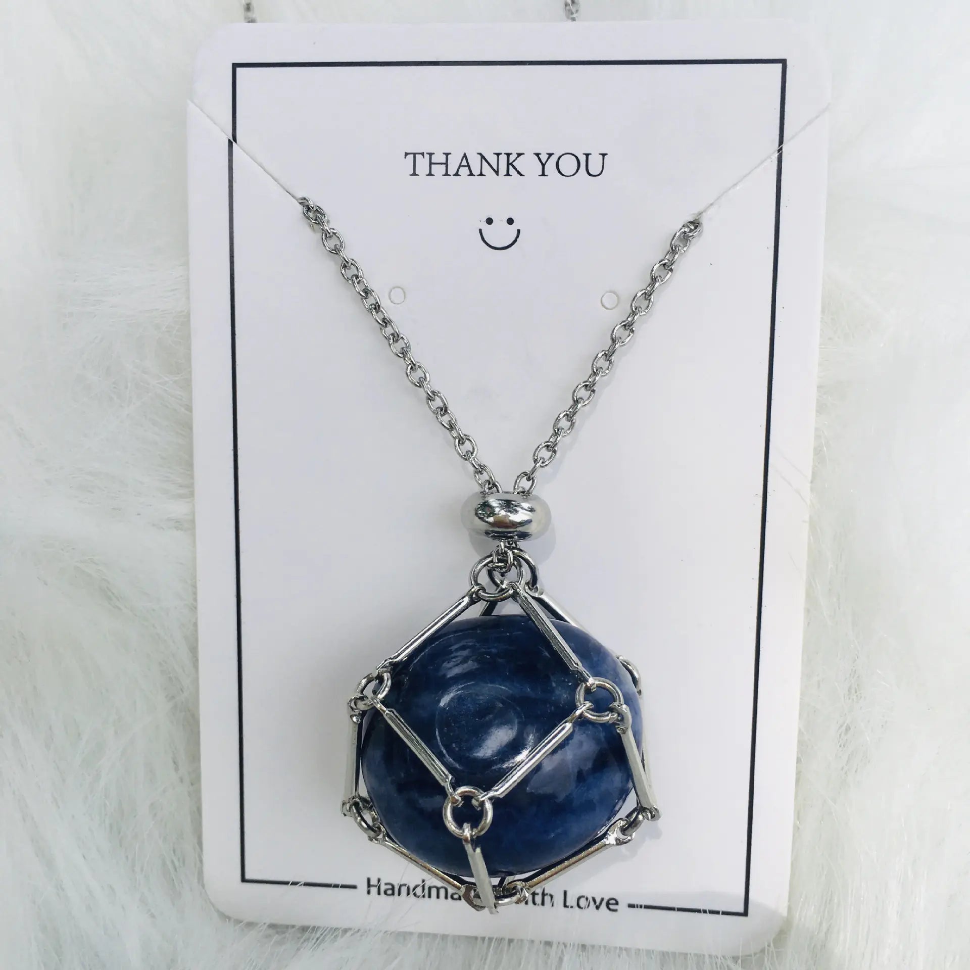 Crystal Raw Stone Pendant Necklace ZENDROP