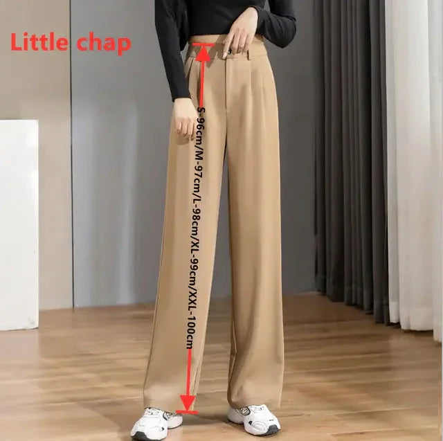Women Chic Office Wear Straight Pants ZENDROP
