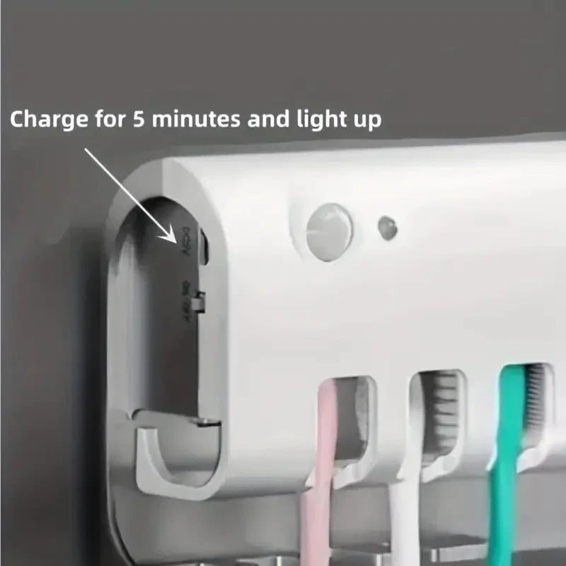 Toothbrush UV Sterilizer with Wall Mounted Holder (1pc) ZENDROP