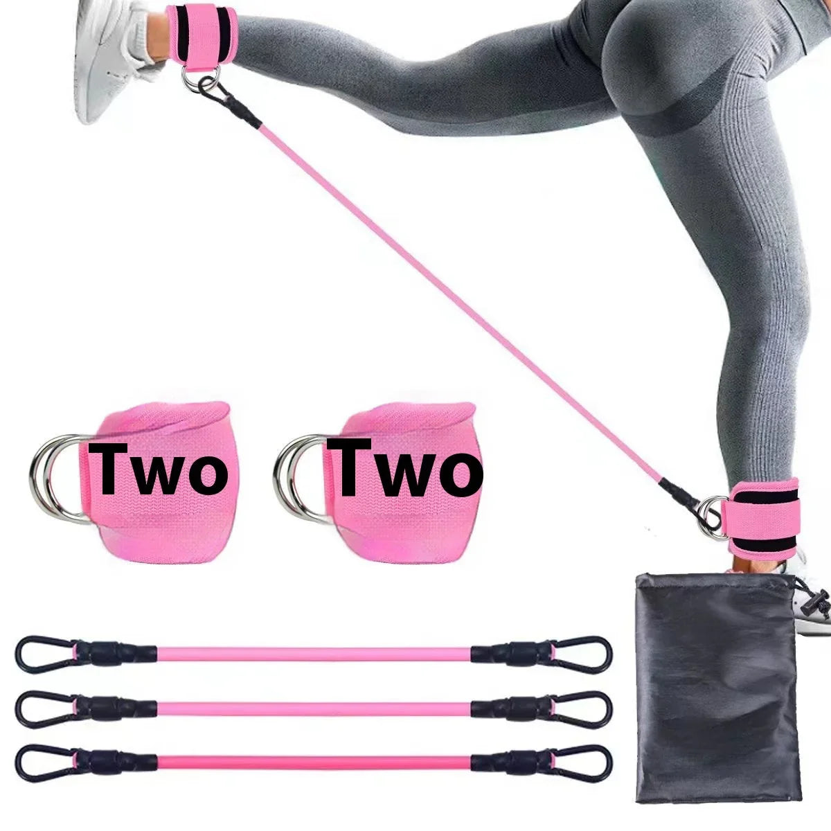 Ankle Strap Resistance Bands Hip Leg Strength Pull Rope Fitness Elastic Training Home Yoga Pilate Crossfit Workout Gym Equipment CJDROPSHIPPING
