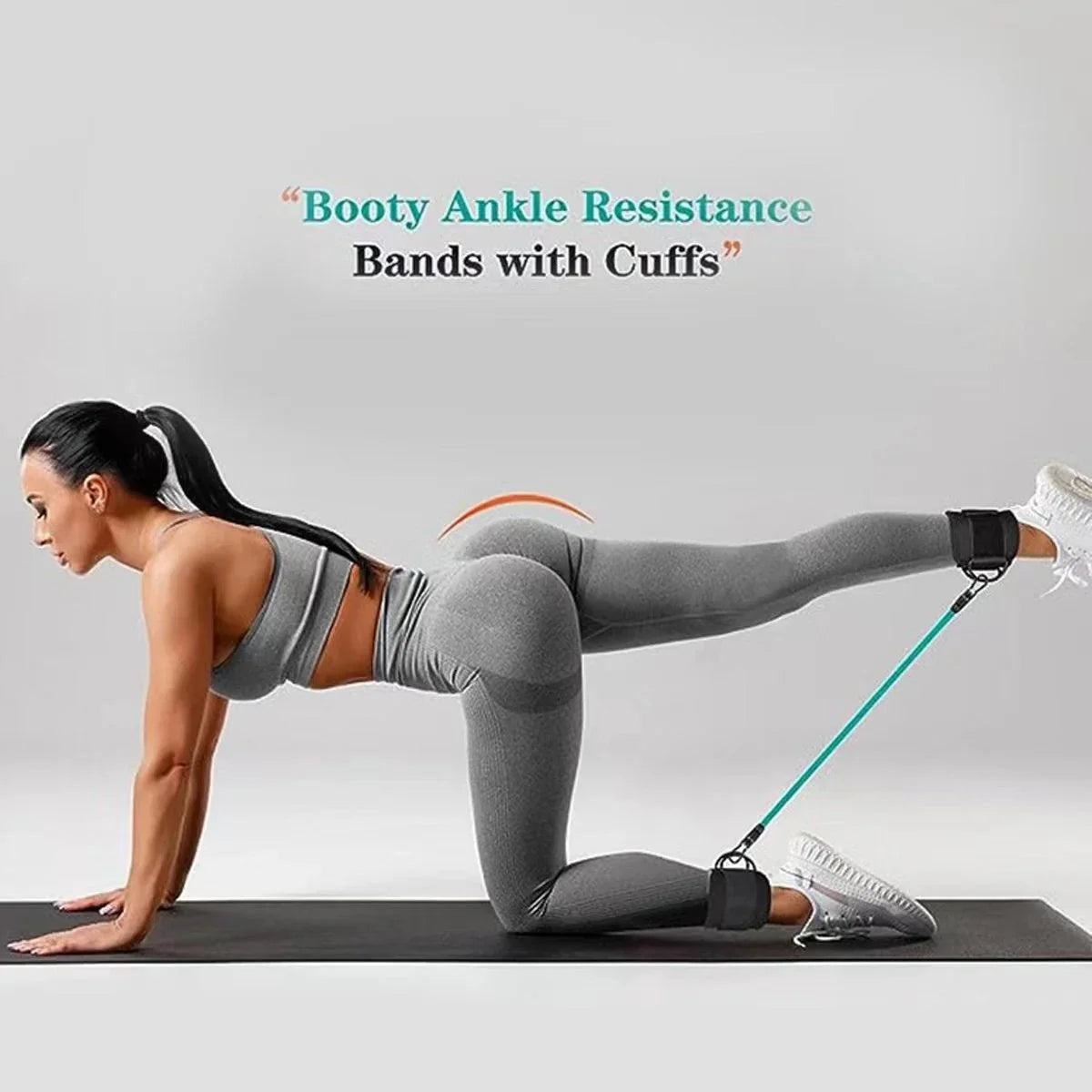 Ankle Strap Resistance Bands Hip Leg Strength Pull Rope Fitness Elastic Training Home Yoga Pilate Crossfit Workout Gym Equipment CJDROPSHIPPING