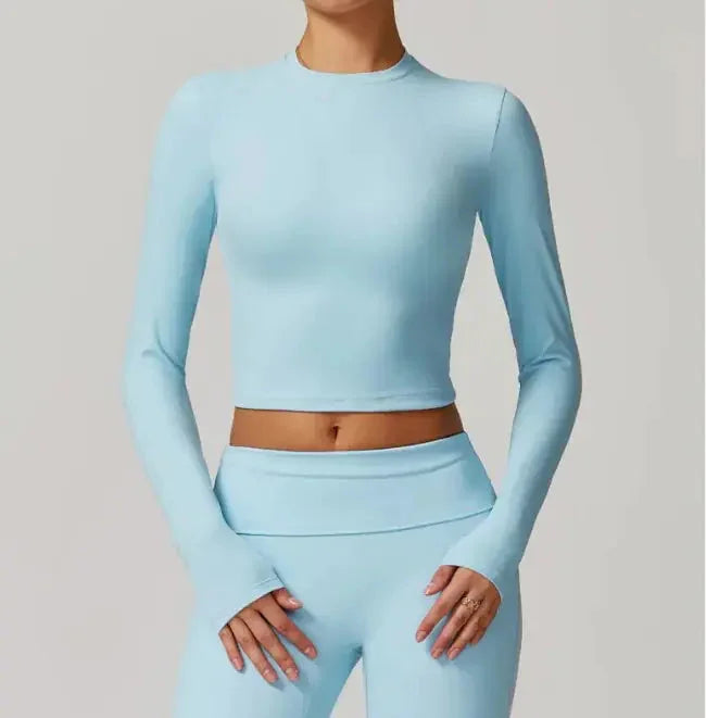 Slim Fit Long Sleeve Yoga Wear ZENDROP