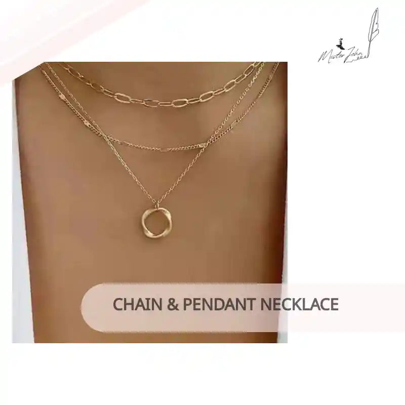 Chain & Pendant Necklace by@Outfy