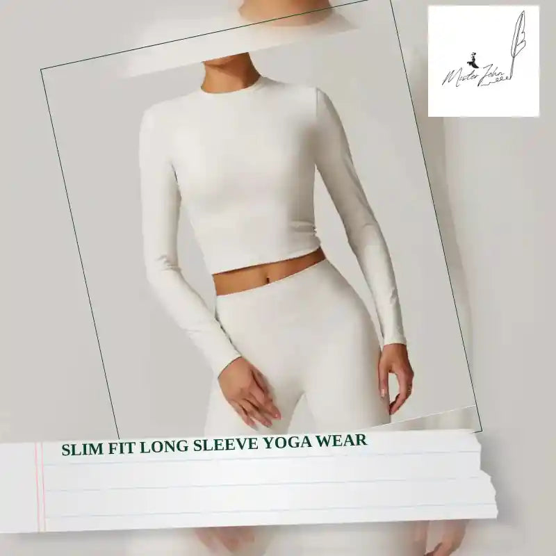Slim Fit Long Sleeve Yoga Wear by@Outfy