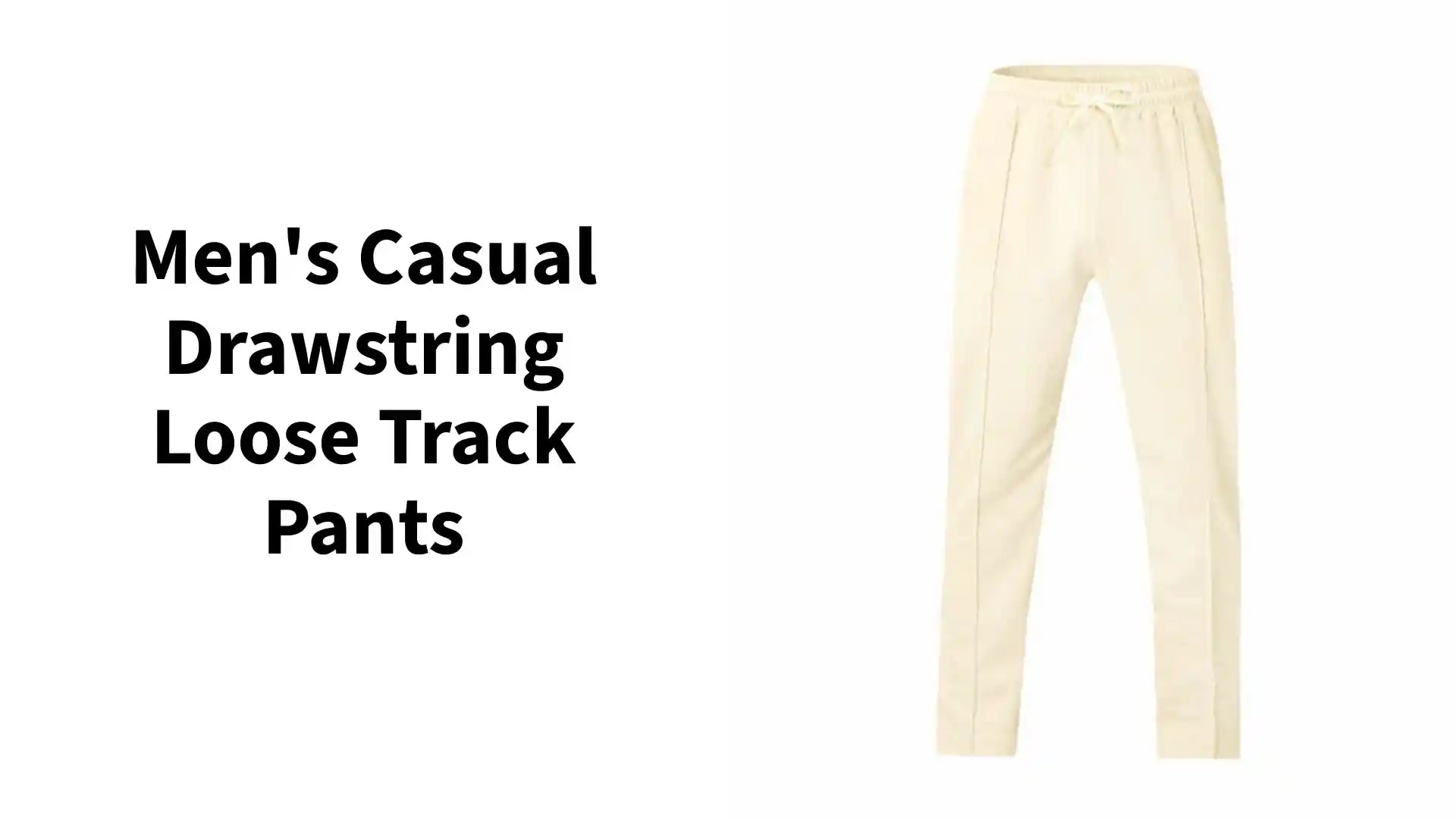 Men's Casual Drawstring Loose Track Pants by@Outfy