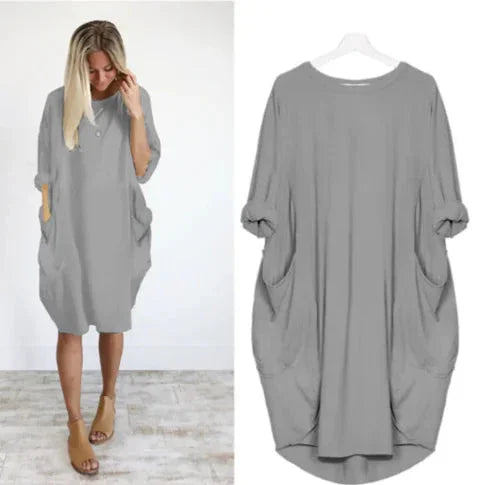 WOLFF Casual Comfort Long-Sleeve Dress ZENDROP