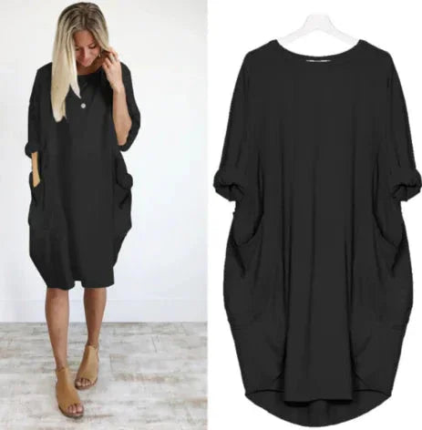 WOLFF Casual Comfort Long-Sleeve Dress ZENDROP