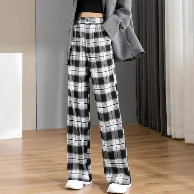 Women Chic Office Wear Straight Pants ZENDROP