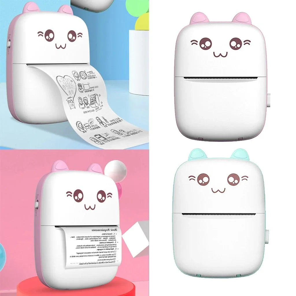 Mini Printer Portable Mini Bluetooth WiFi New Wrong Printer Mobile Phone Photo Title Note Hot Print Pocket Student Error Label Printer - Johns Direct