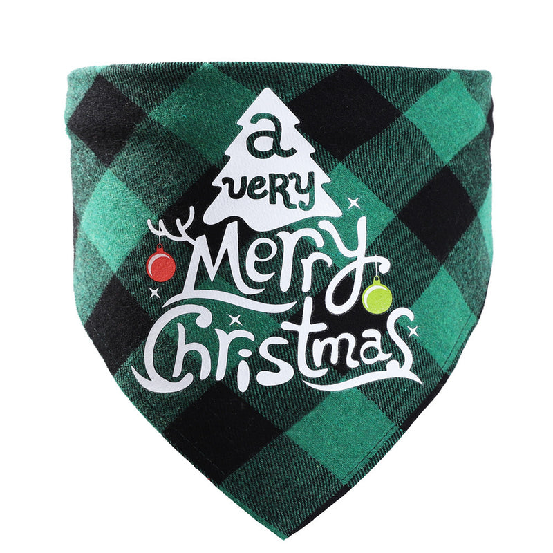 Fashion Pet Dog Christmas Saliva Towel