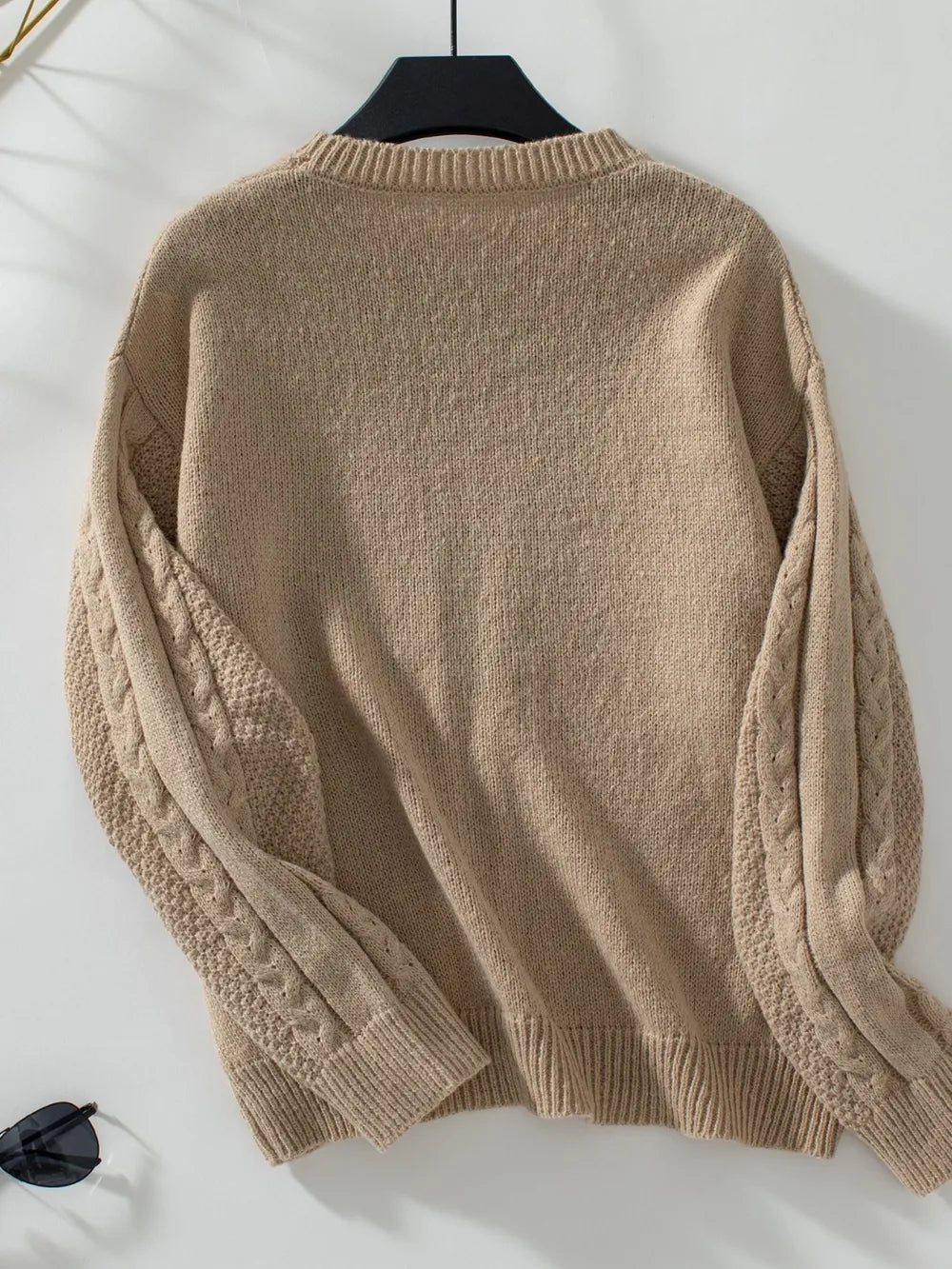 AutumnWinter Retro Twisted Knitted Shirt Women's Wear