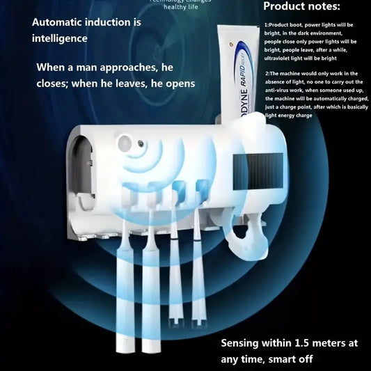 Toothbrush UV Sterilizer with Wall Mounted Holder (1pc)