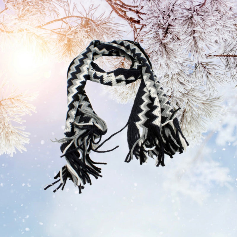 Stunning Multi coloured curvy stripes Unisex Scarves