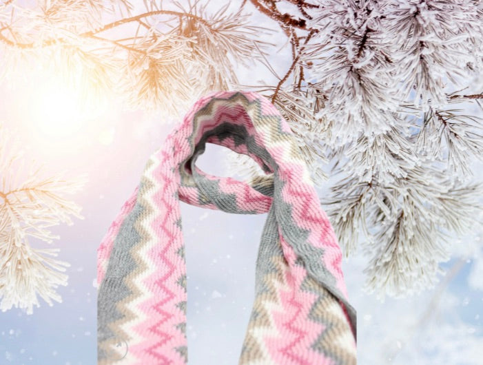 Stunning Multi coloured curvy stripes Unisex Scarves