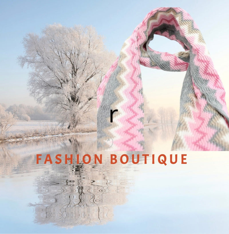 Stunning Multi coloured curvy stripes Unisex Scarves