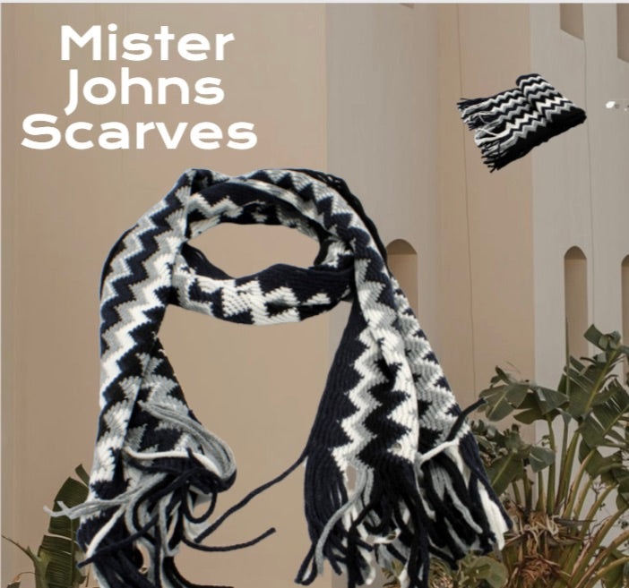 Stunning Multi coloured curvy stripes Unisex Scarves