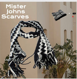 Stunning Multi coloured curvy stripes Unisex Scarves