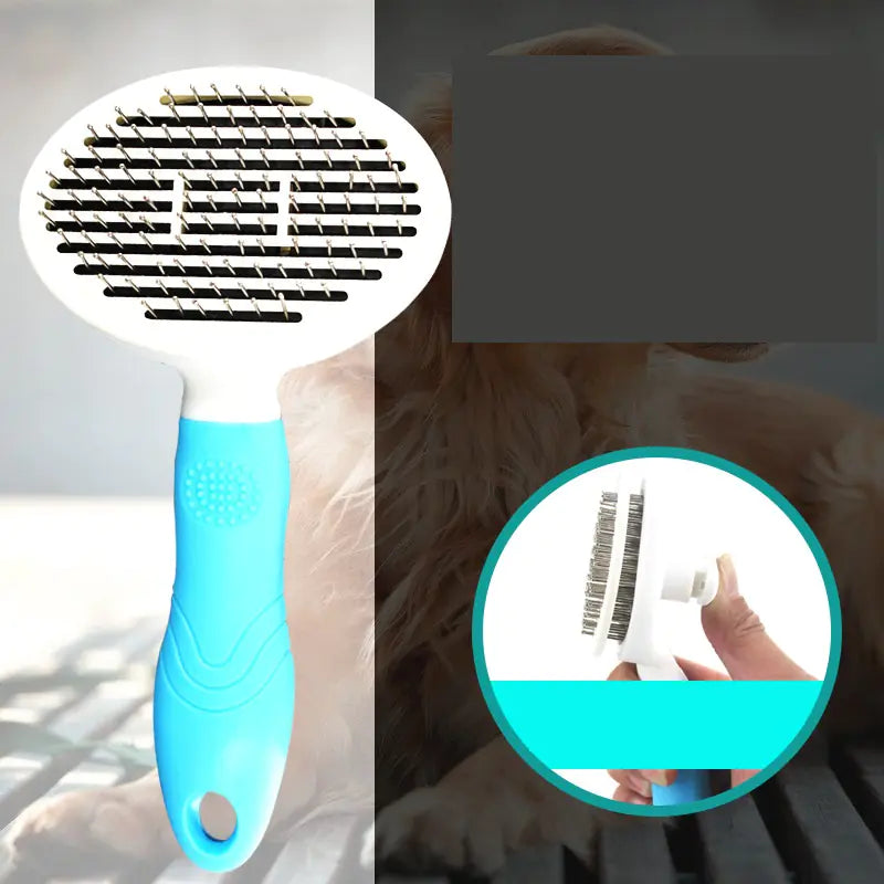 Self-Cleaning Pet Brush for Dogs and Cats