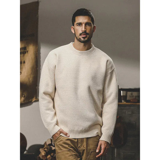 Men's polo neck sweater